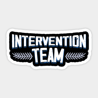 Intervention Team Sticker